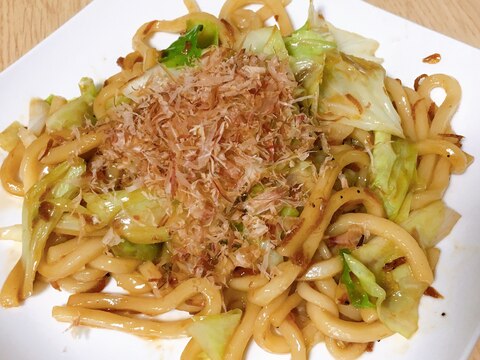 お手軽！乾燥小エビの焼うどん